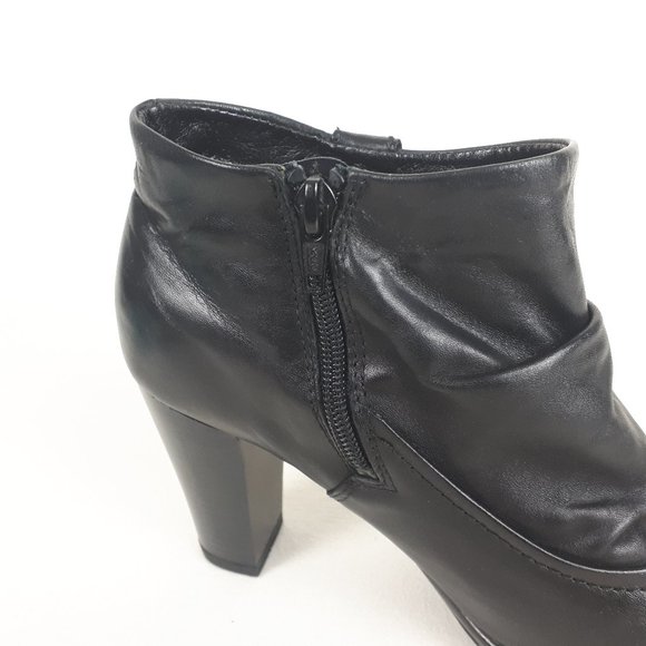 Remonte Dorndorf Black Faux Leather Ankle Boots - Picture 10 of 15